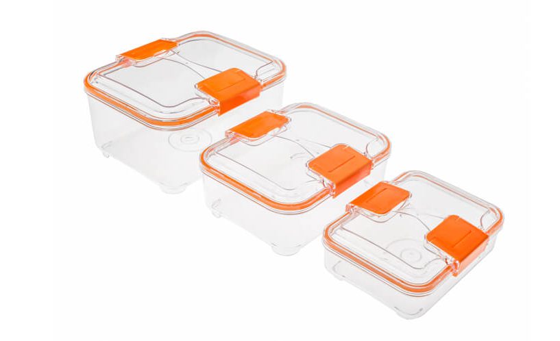 Fresh Produce Vegetable Fruit Storage Containers BPA-free,3Piece Set (